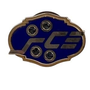 SCE Southern California Edison 10K Yellow Gold Employee Award Pin 2.3g Sapphire